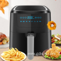 Oilless air fryer, with 5L capacity, steel basket